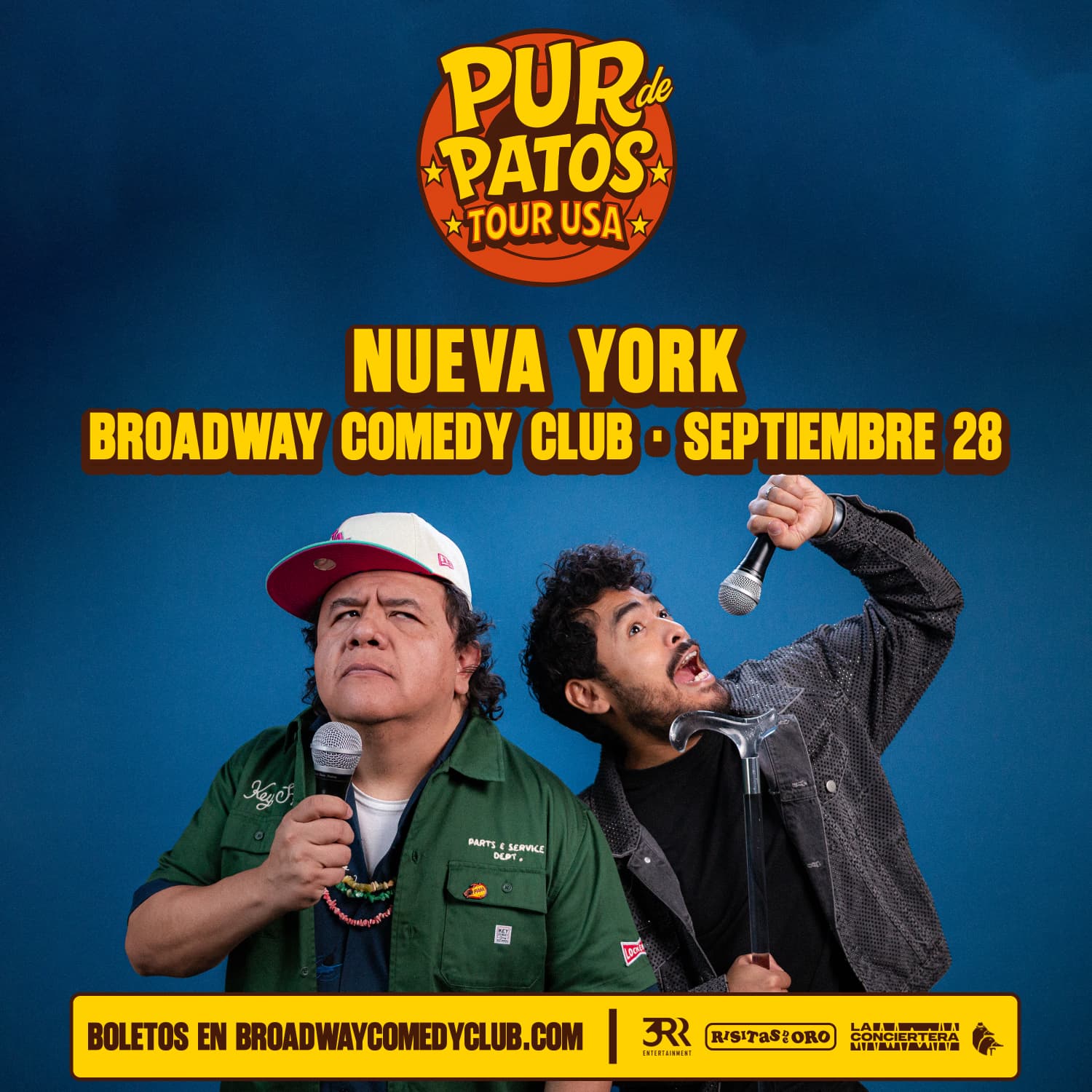 Pur de Patos USA Flier conducido por El Cojo Feliz y Tío Rober.