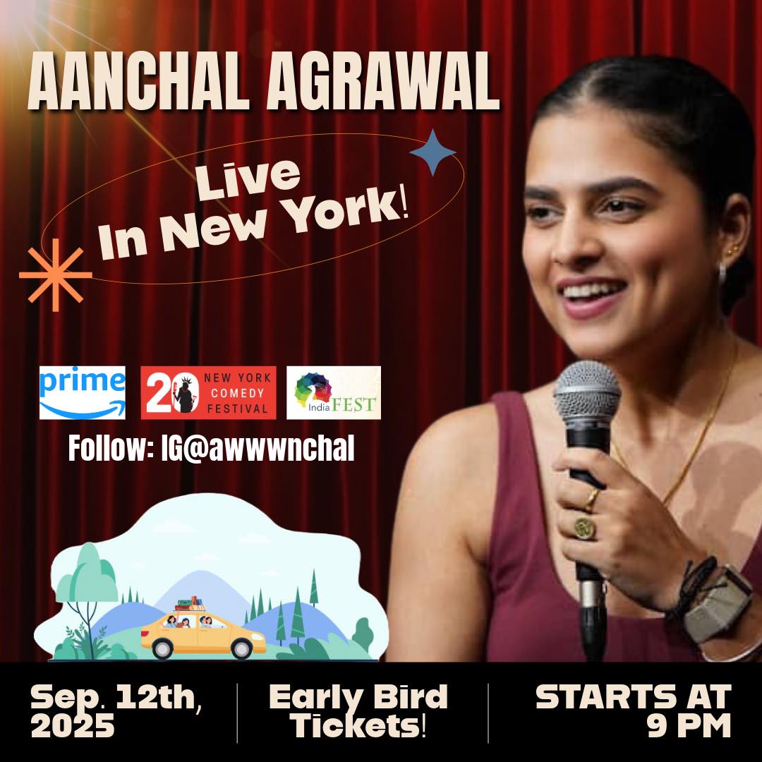 Aanchal Agrawal Live in New York Sep 12th, 2025