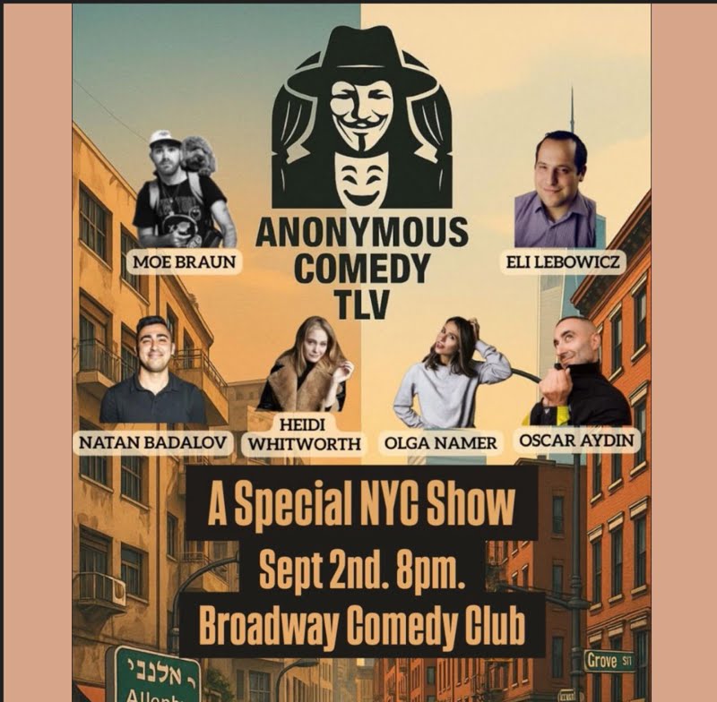Photo of Anonymous Comedy TLV… Visits NYC