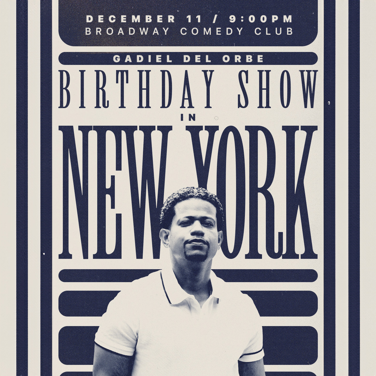 Gadiel del Orbe birthday show 2025 new york