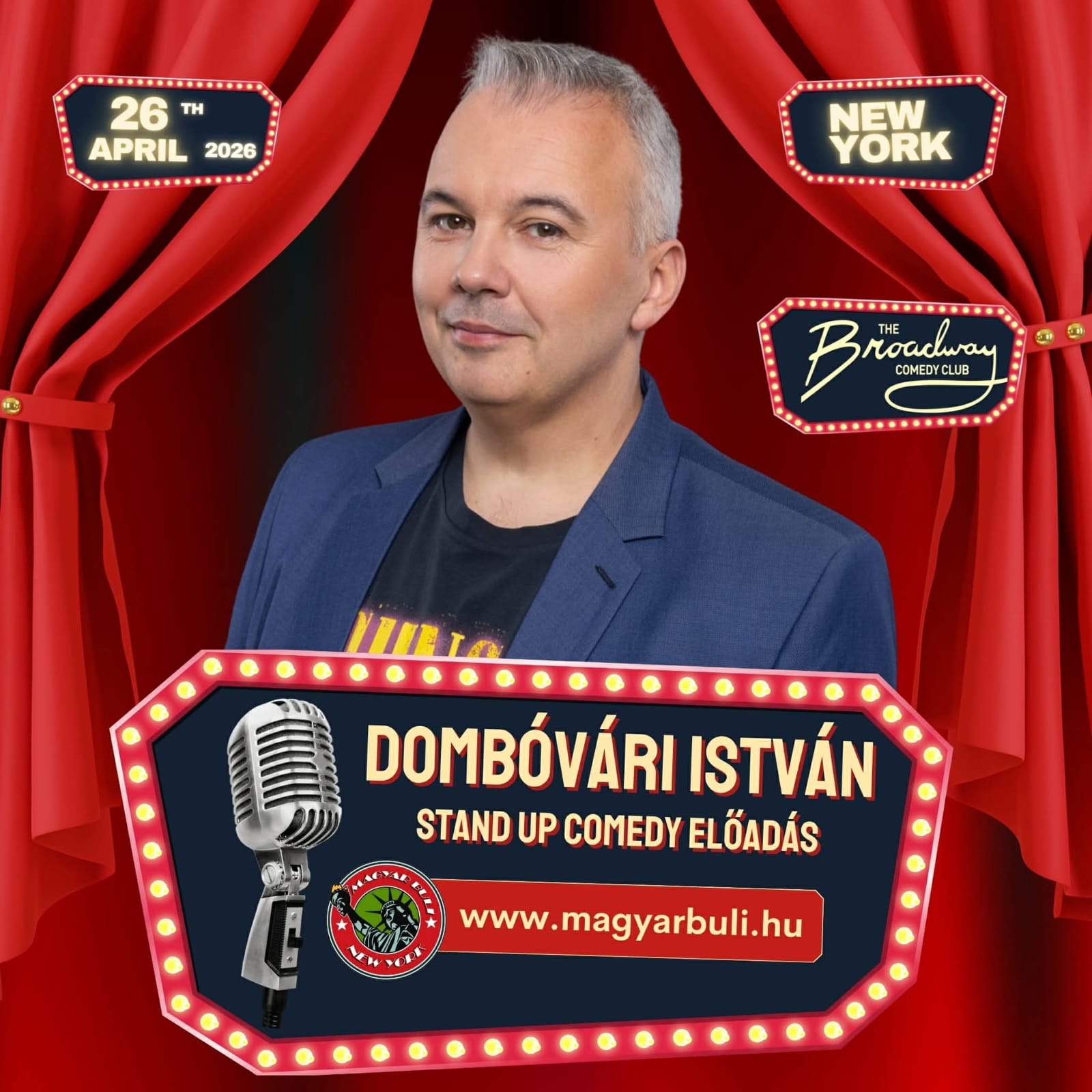 Dombóvári István New York 2026 - Stand Up Comedy